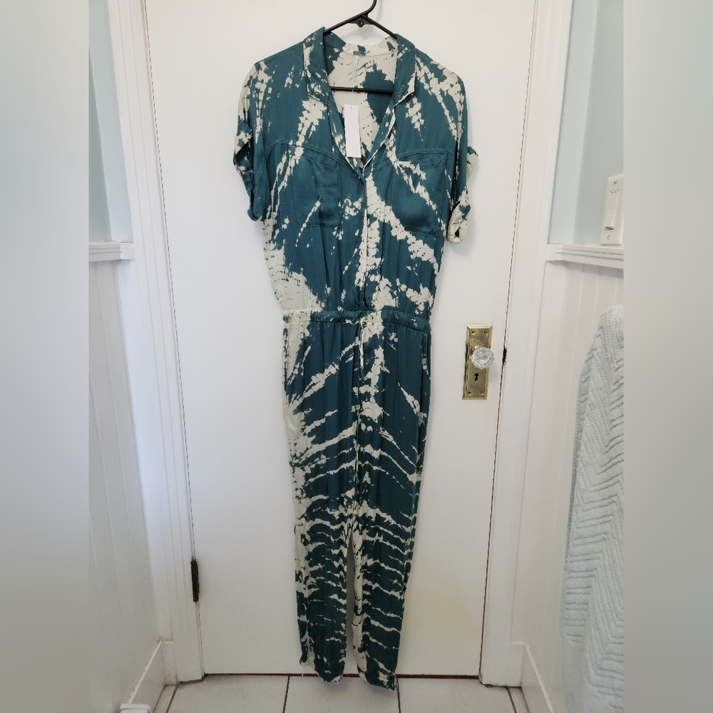Acid Wash Silky Jumpsuit